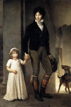 弗朗索瓦 熱拉爾 Jean Baptist Isabey Miniaturist With His Daughter 弗朗索瓦 熱拉爾 Jean Baptist Isabey Miniaturist With His Daughter